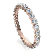 Alliance Daniela diamants naturels ronds 1.60 carat or rose